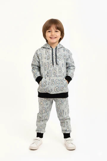 CBH Blue Letter Printed Winter Tracksuit