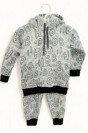 CBH Blue Letter Printed Winter Tracksuit
