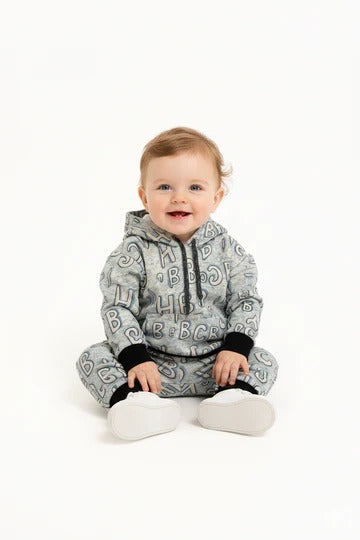 CBH Blue Letter Printed Winter Tracksuit
